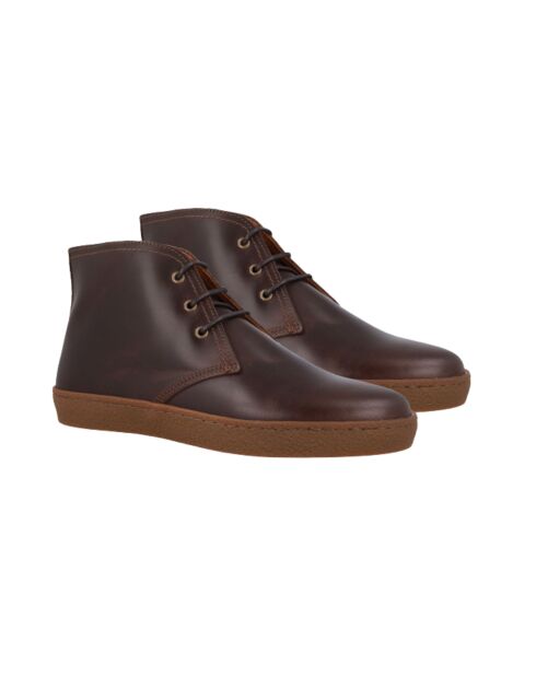 Boots Punol en cuir marron