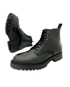 Lamir zwarte leren laarzen