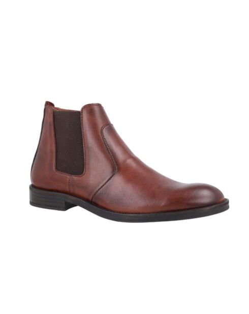 Boots Chelsea Parvila en cuir marron
