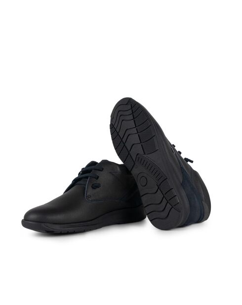 Boots Marven cuir bleu marine