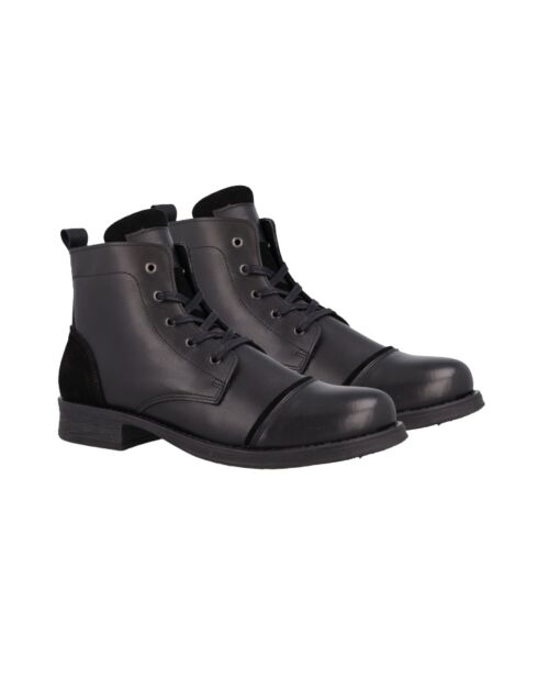 Boots Corvia en cuir noires