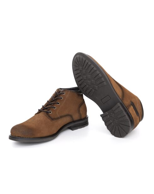Boots Simara en daim marron