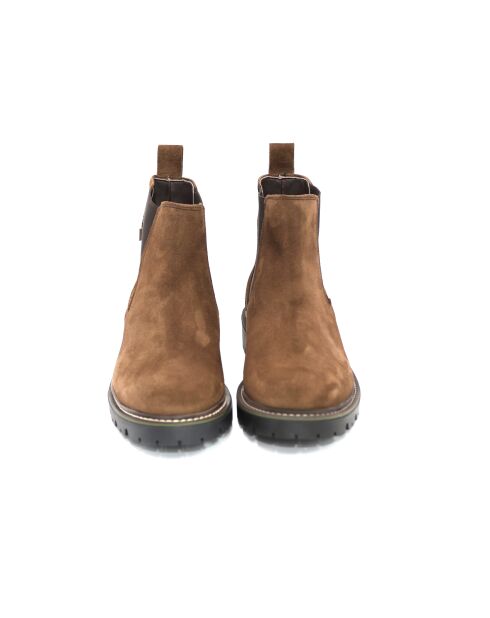 Bottines Chelsea Sonip en daim marron