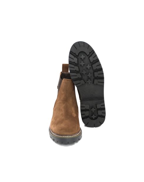 Bottines Chelsea Sonip en daim marron