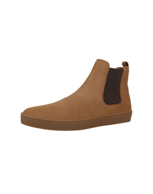 Bottines Chelsea Sinilo en daim marron