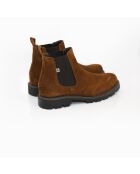 Bottines Chelsea sonip en daim marron