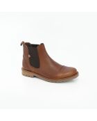 Boots Chelsea Movar en cuir marron