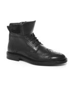 Schwarze Lederstiefel Nistal