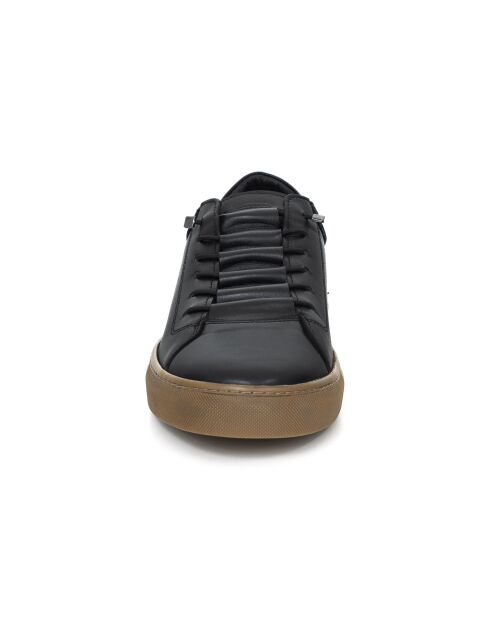 Sneakers Valior aus schwarzem Leder