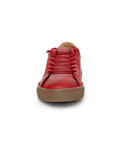 Zapatillas Valior de piel rojas