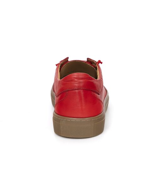 Zapatillas Valior de piel rojas