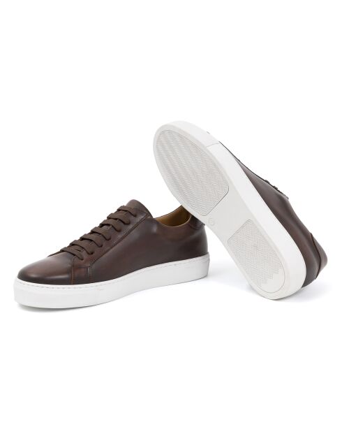 Braune Ledersneaker Milbet