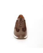 Bruine leren sportsneakers van Varnel