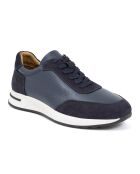 Marineblauwe leren sportsneakers Verina