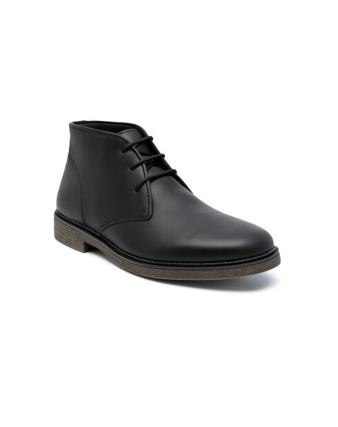 Boots Tolun en cuir noires