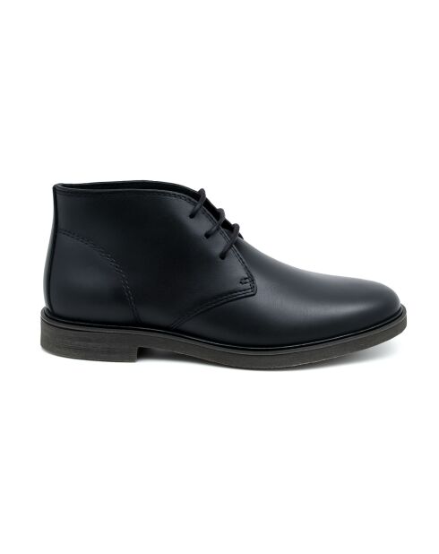 Boots Tolun en cuir noires