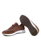 Bruine leren sportsneakers van Verina