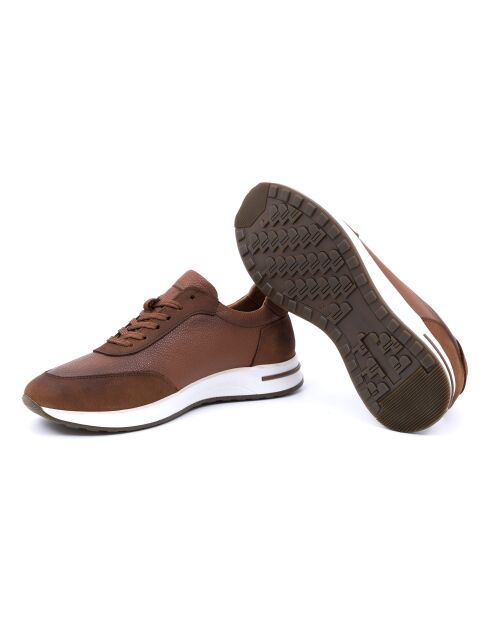 Bruine leren sportsneakers van Verina