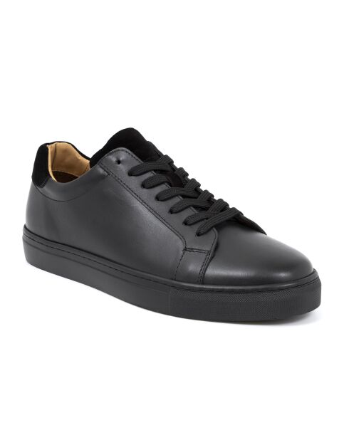 Sneakers Terlon aus schwarzem Leder