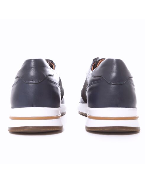 Sportschuhe Uliven aus marineblauem Leder