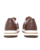 Bruine leren sportsneakers van Uliven