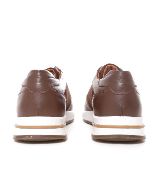 Bruine leren sportsneakers van Uliven