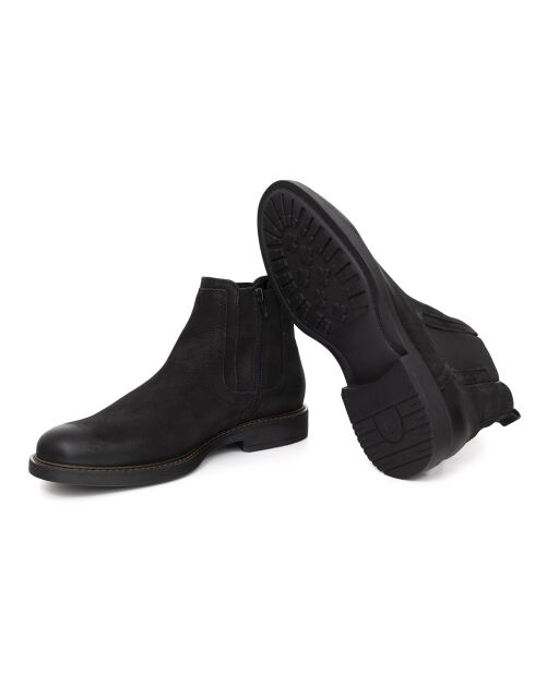 Fluren Chelsea zwarte leren laarzen