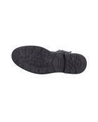 Schwarze Lederstiefel Tudel