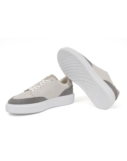 Beige leren sneakers van Kabil