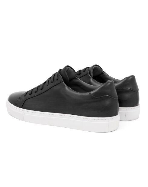 Schwarze Ledersneaker Milbet