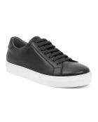 Schwarze Ledersneaker Milbet