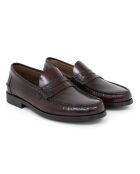 Mocassins Befago en cuir bordeaux