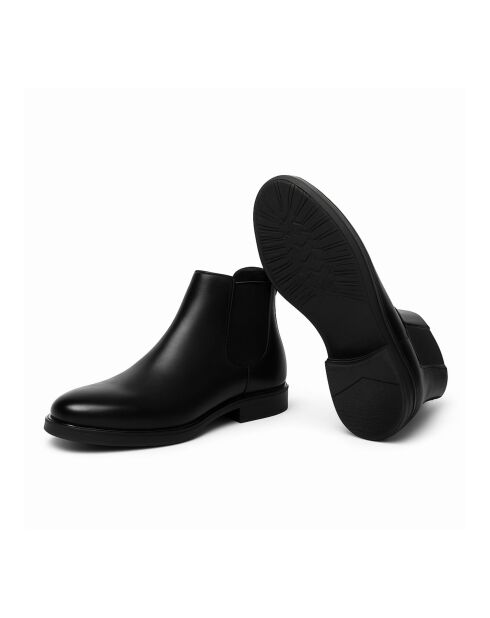 Valner Chelsea-Stiefel aus Leder in Schwarz