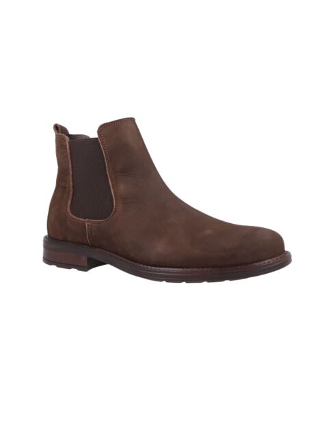 Boots Chelsea Narval en nubuck marron