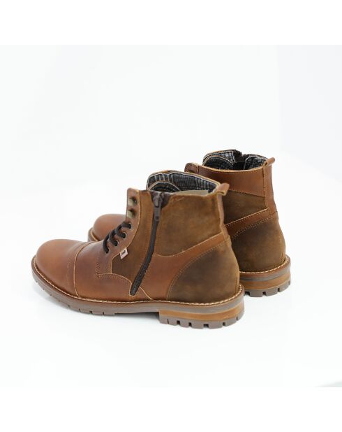 Bruine leren laarzen Torvel