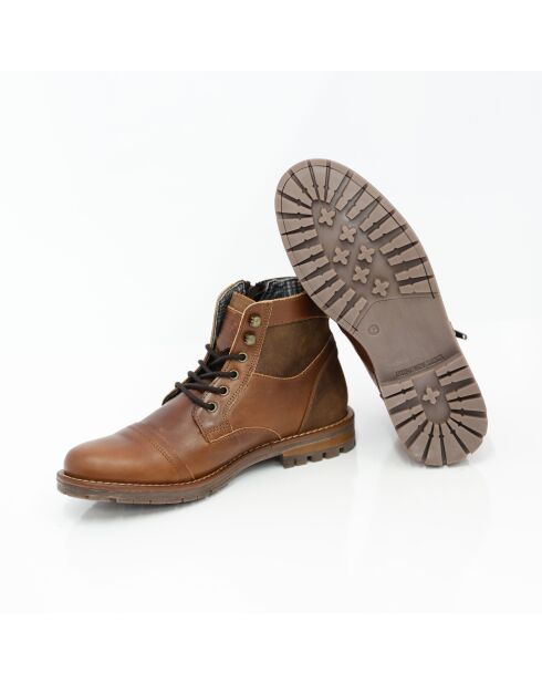 Bruine leren laarzen Torvel