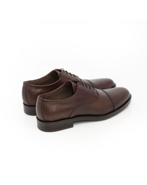 Oxford de piel marrón Misane