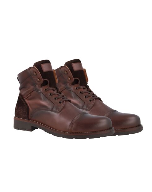 Boots Tudel en cuir marron