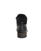 Schwarze Lederstiefel Prini