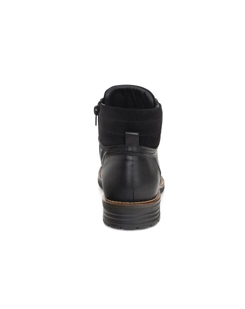 Schwarze Lederstiefel Prini