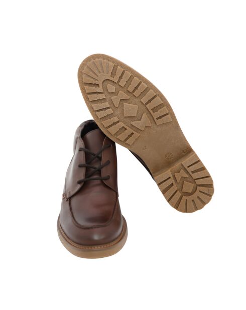 Boots Virnal en cuir marron