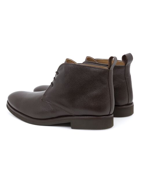 Boots Fatibu en cuir marron