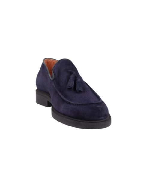 Mocassins Curiel en daim bleu marine