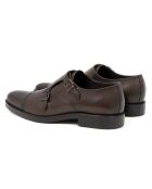 Monks Elvin en cuir marron