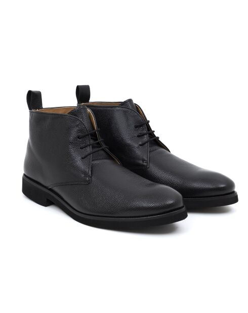 Boots Fatibu en cuir noires