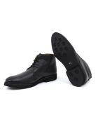 Schwarze Lederstiefel Fatibu