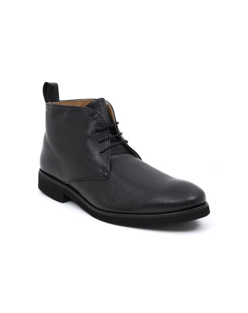 Boots Fatibu en cuir noires