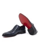 Oxford de piel azul Lugado