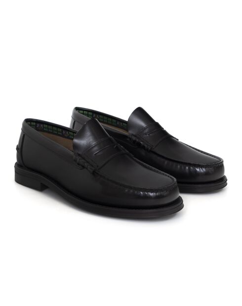 Mocassins Enora en cuir noir