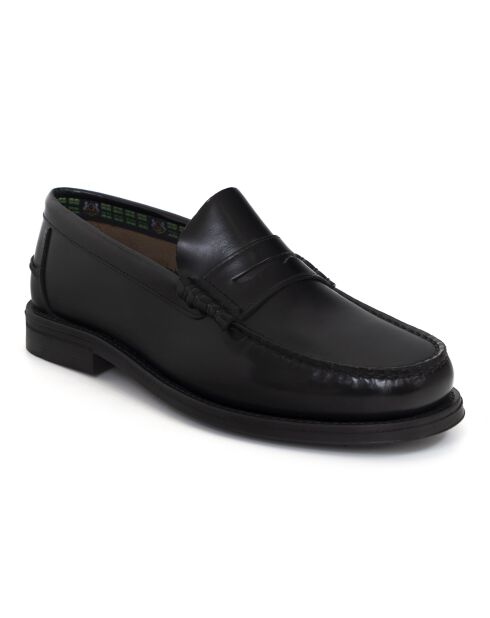 Mocassins Enora en cuir noir